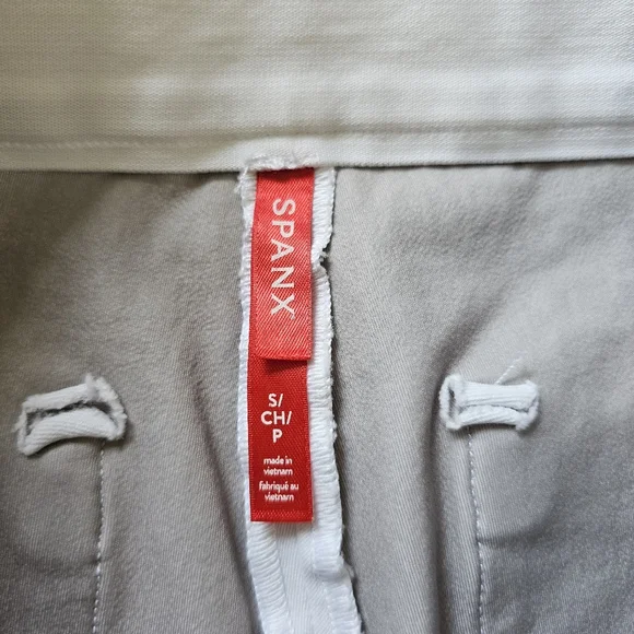 Spanx Stretch Shaping Pull-on White High-waist Bootcut Cropped Pants Size S - Picture 5 of 6
